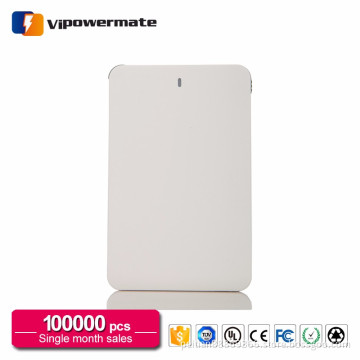 Thinest polymer wireless charging universal mobile charger power bank 2400mah/ 2500mah for gift